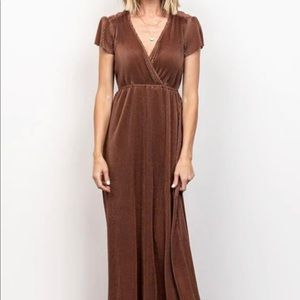 Athena Pleated Maxi Dress